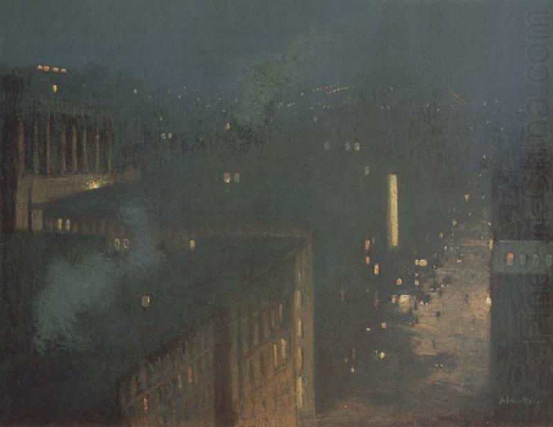 julian alden weir The Bridge Nocturne china oil painting image